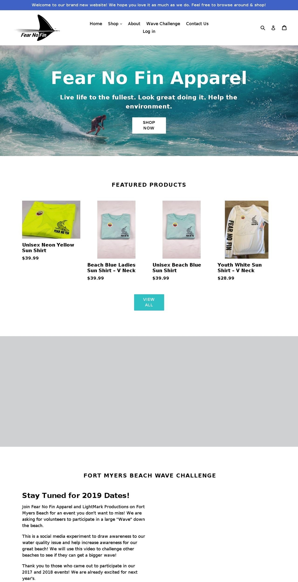 fearnofin.com shopify website screenshot