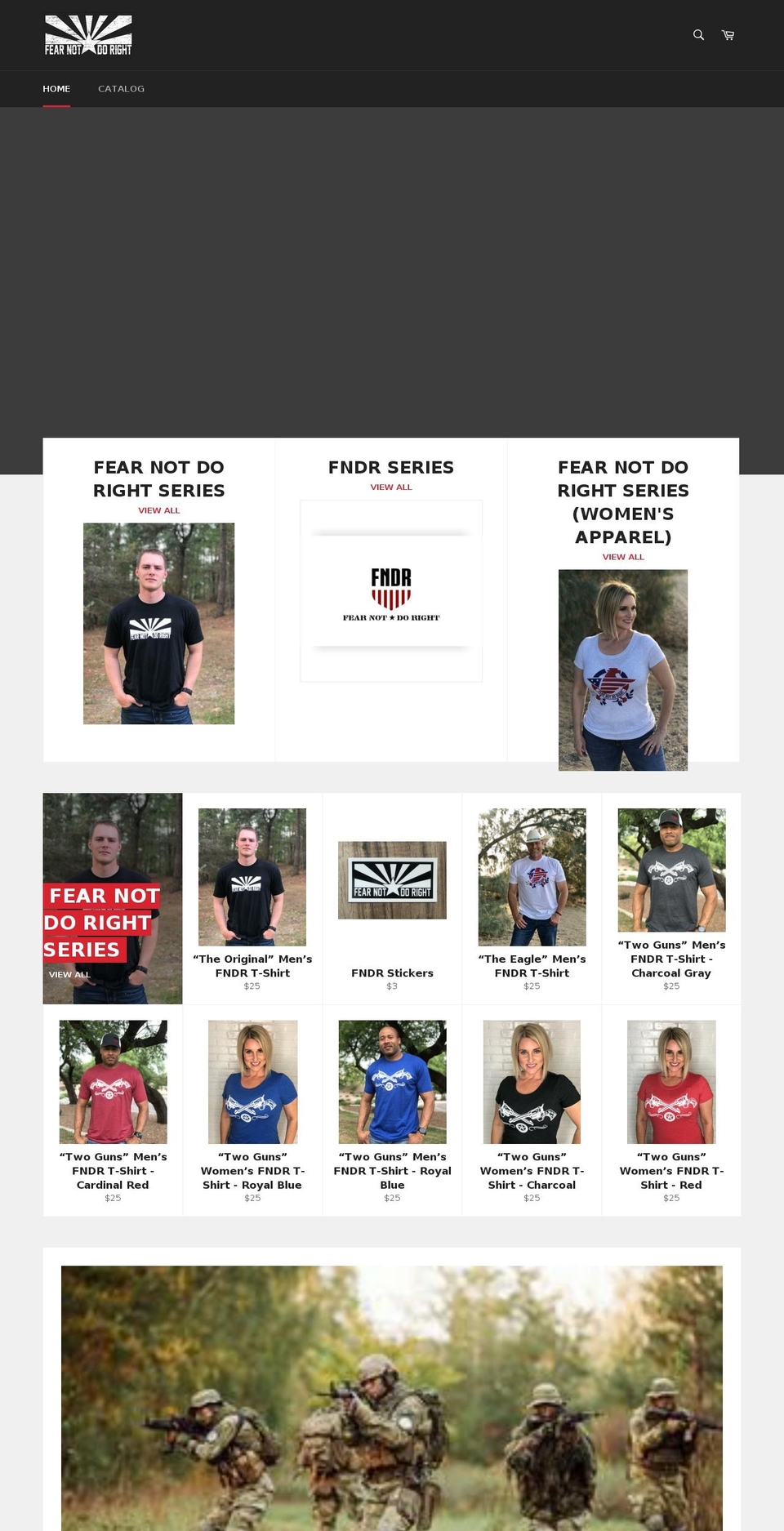 fearnotdoright.com — Shopify storefront screenshot