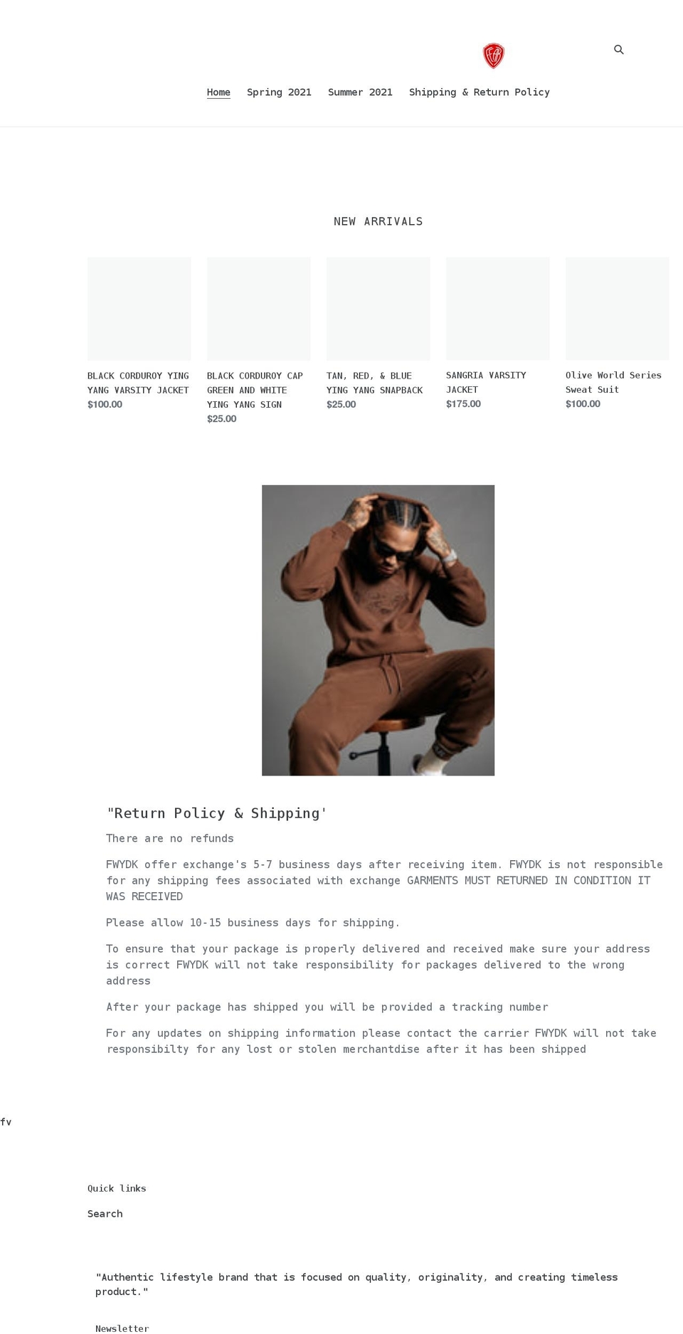 fearwhatyoudontknow.com shopify website screenshot