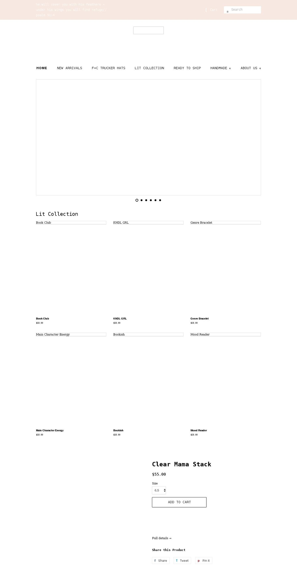 featherandcove.com shopify website screenshot