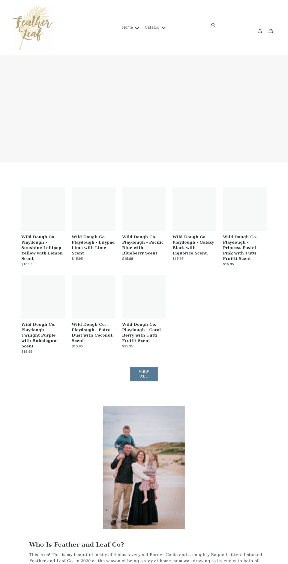 featherandleafco.com shopify website screenshot