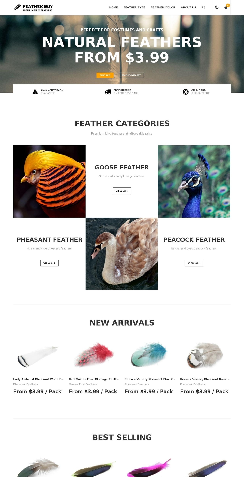 Hosoren Shopify theme site example featherbuy.com