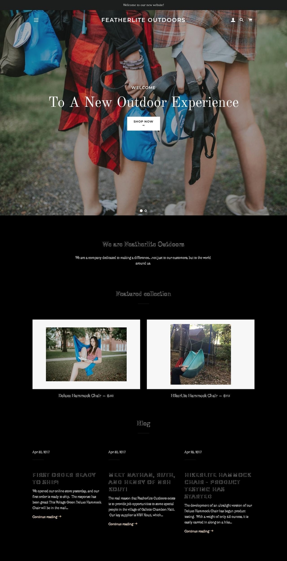 featherliteoutdoors.com shopify website screenshot
