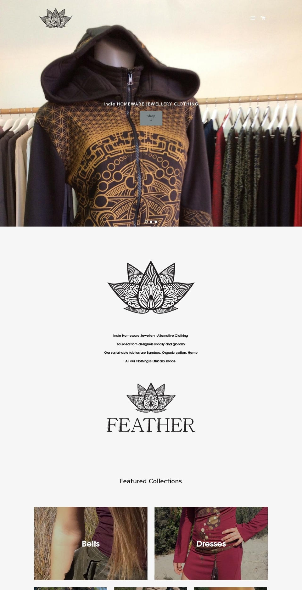 feathernz.com shopify website screenshot