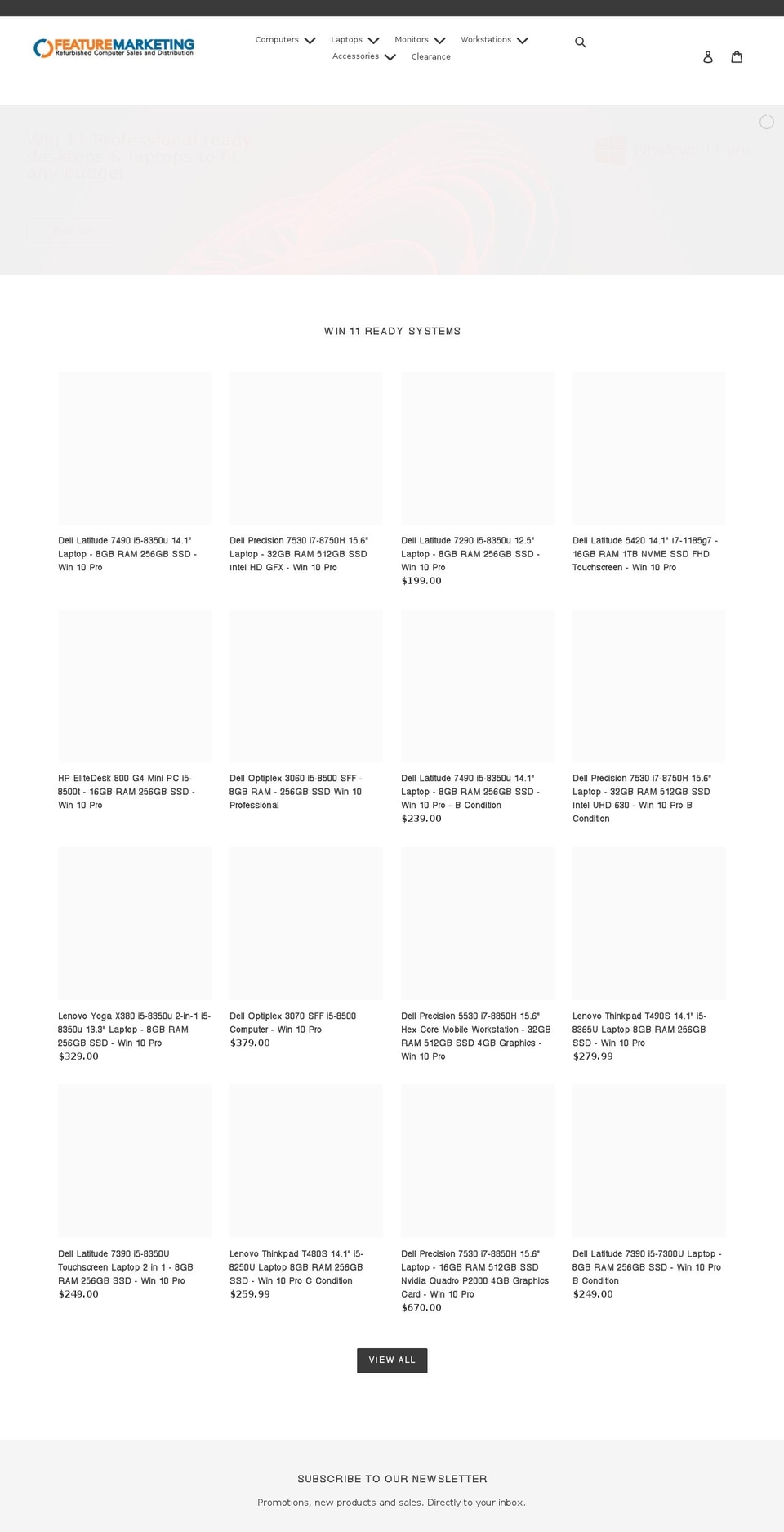 featuremarketing.com shopify website screenshot