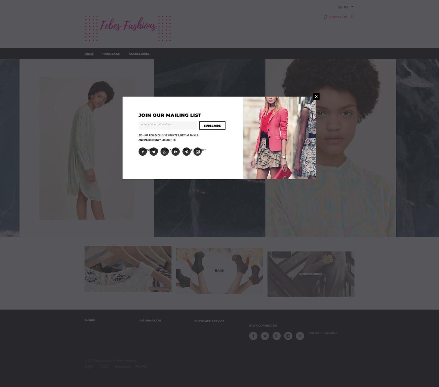 febesfashions.com — Shopify storefront screenshot