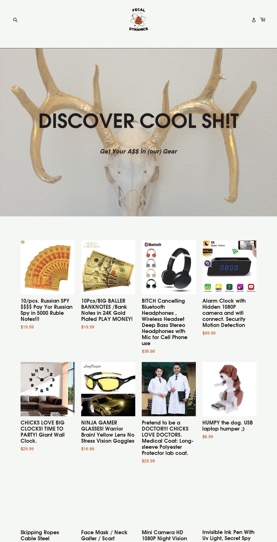 fecaldefrag.com — Shopify storefront screenshot