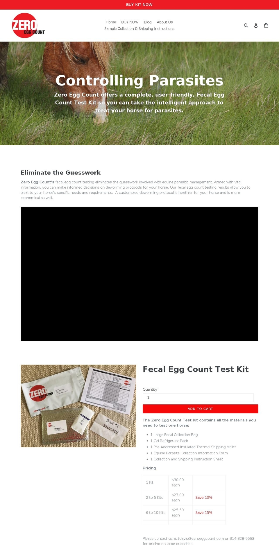 fecaltesting.com — Shopify storefront screenshot