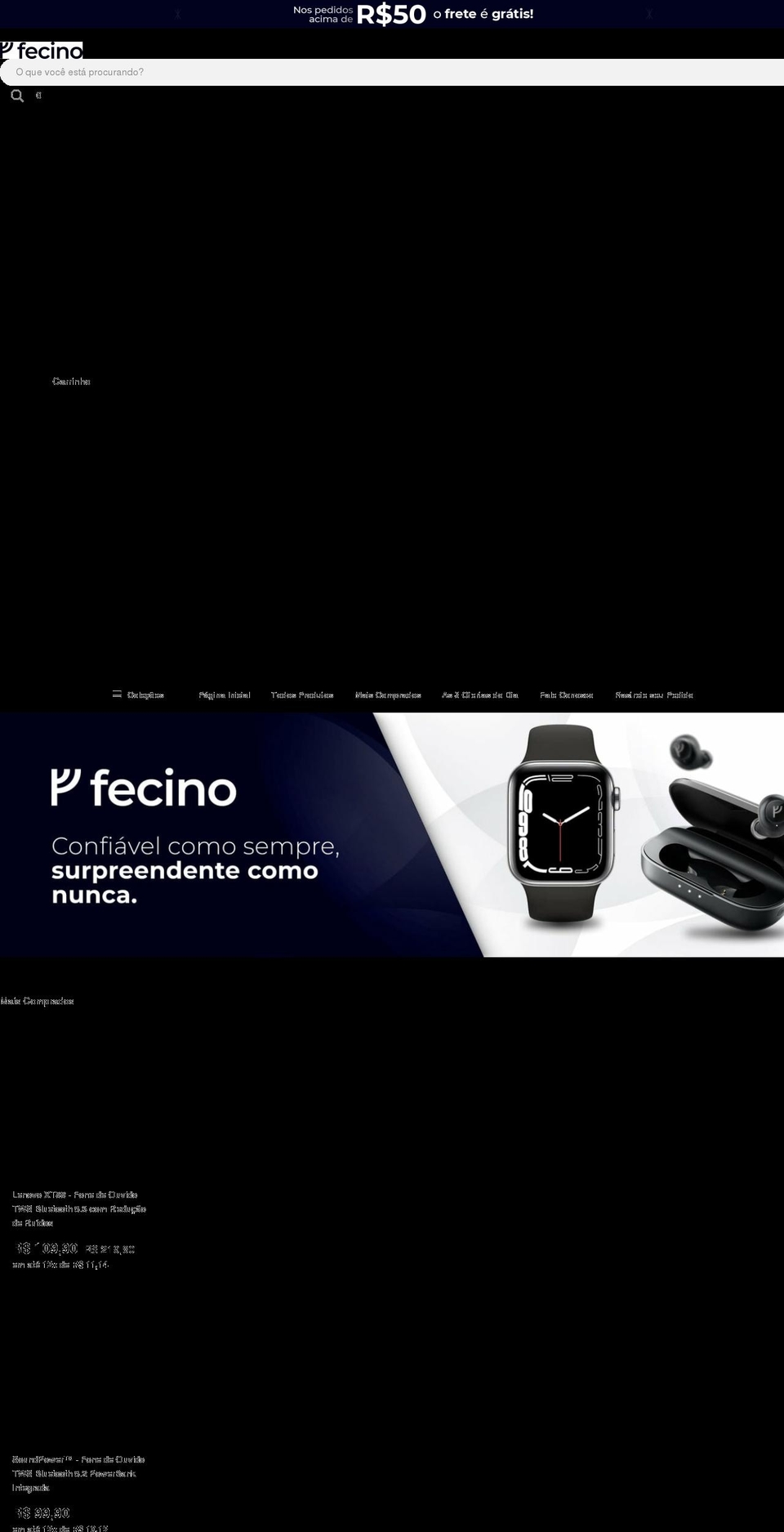 fecino.com shopify website screenshot