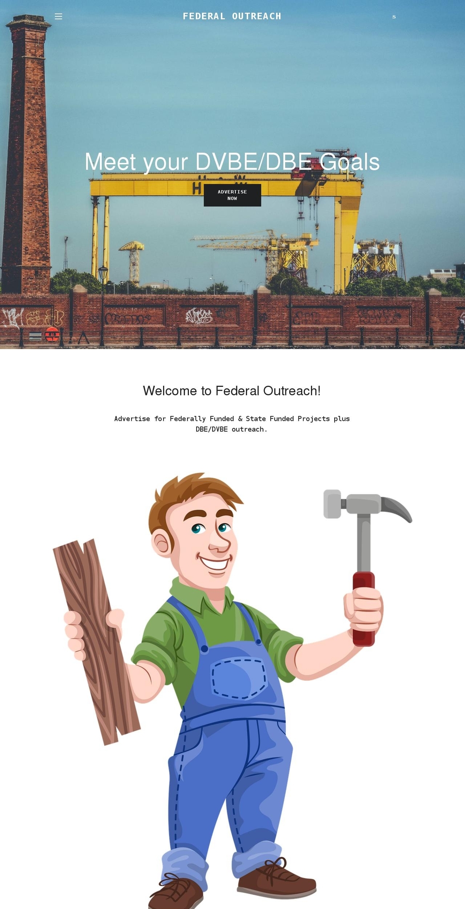 federaloutreach.com shopify website screenshot