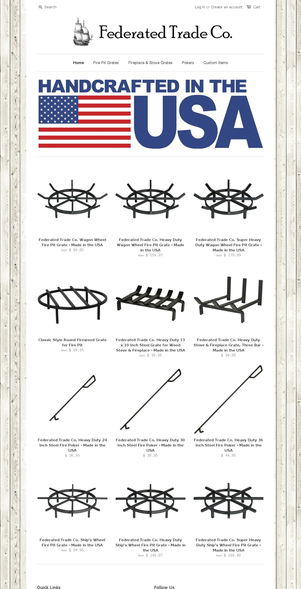 federatedtrade.com shopify website screenshot