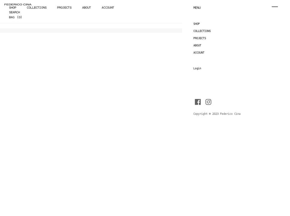 federicocina.com shopify website screenshot