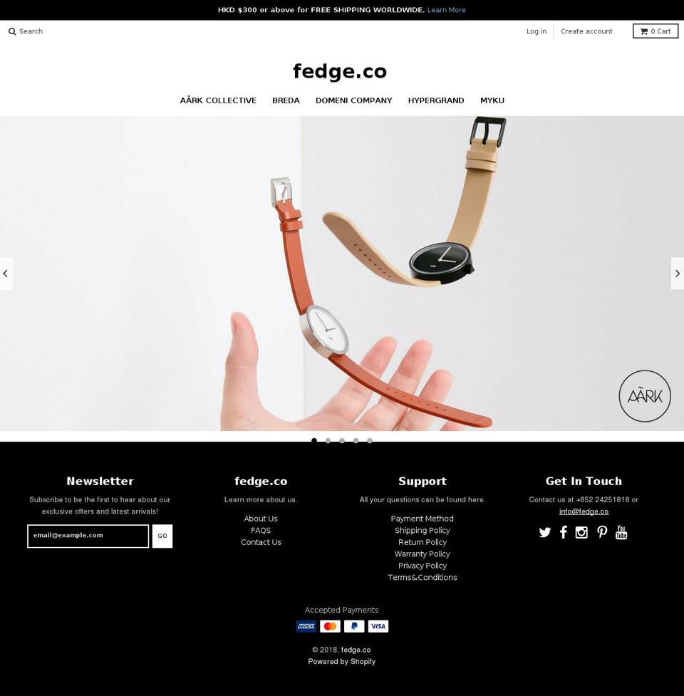 fedge.co shopify website screenshot