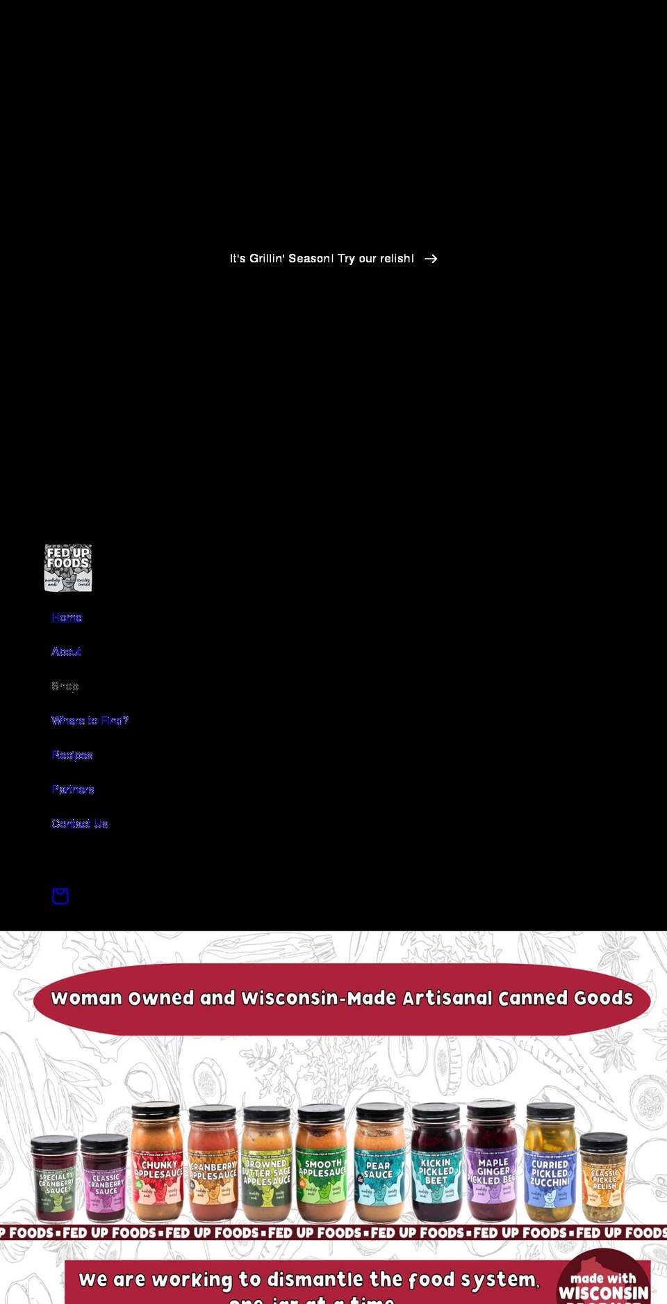 fedupfoodswi.com shopify website screenshot