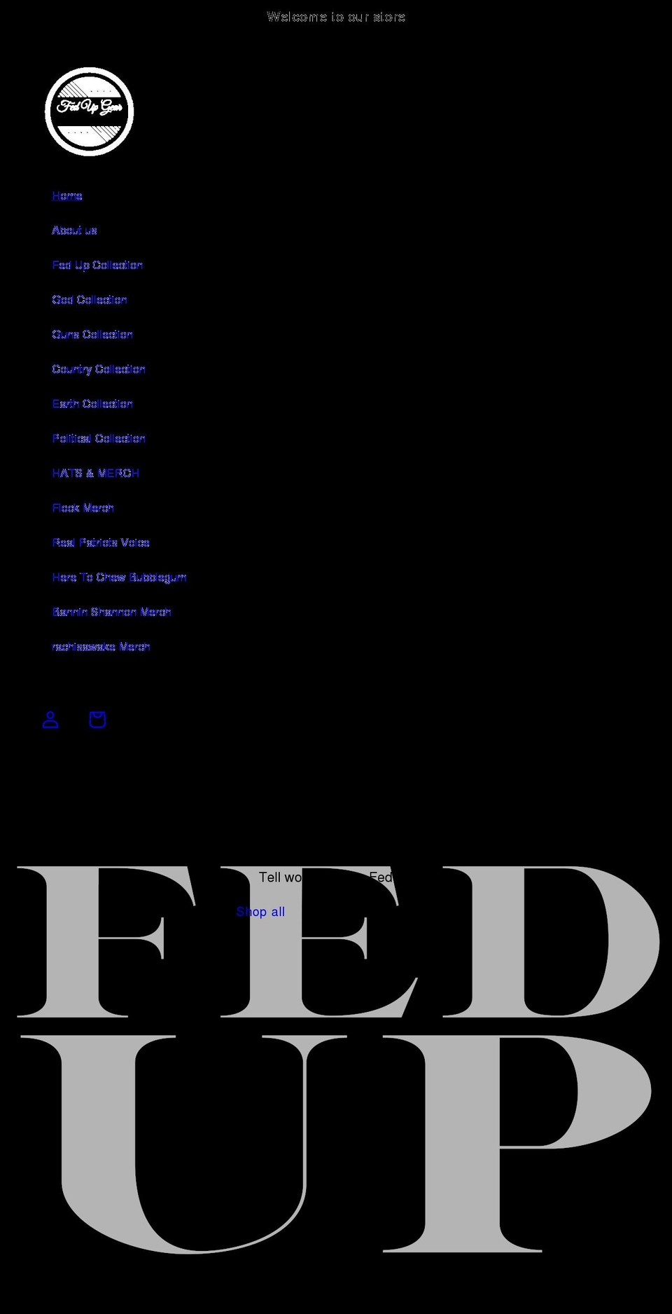 fedupgear.com shopify website screenshot