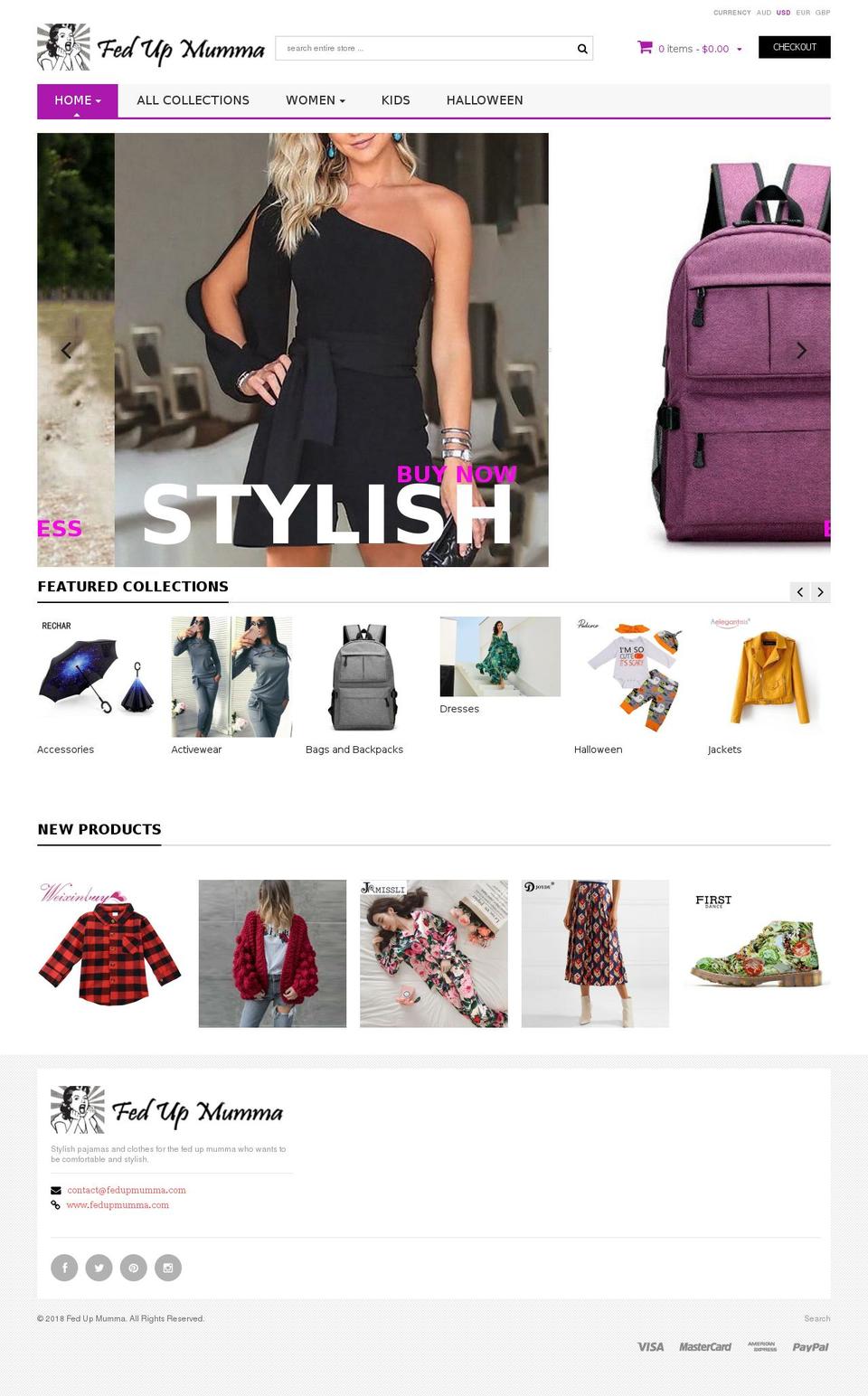 nozza-r8 Shopify theme site example fedupmumma.com