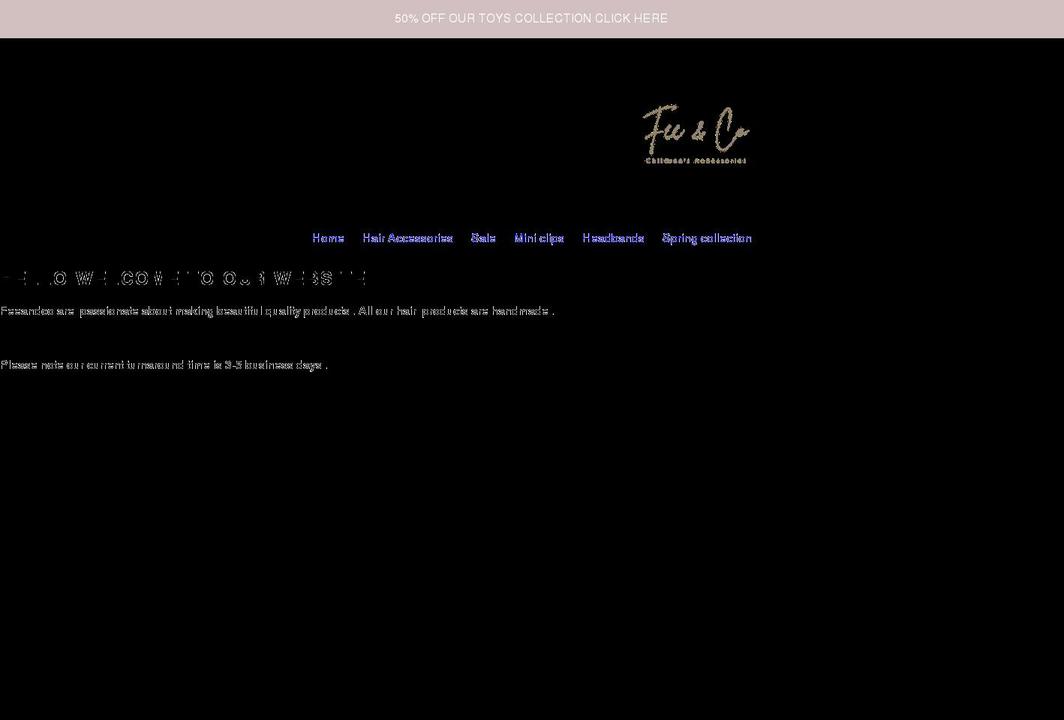 feeandco.co.uk shopify website screenshot