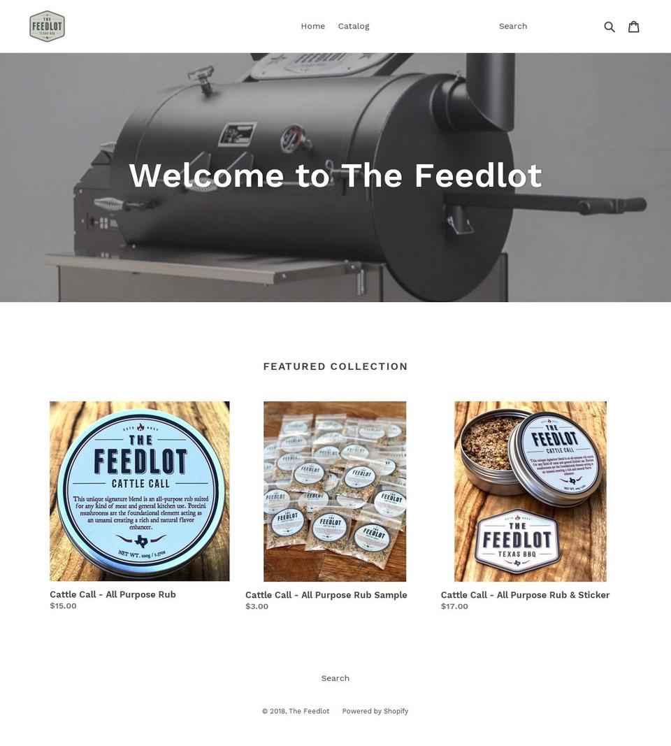 feedlotbbq.com shopify website screenshot