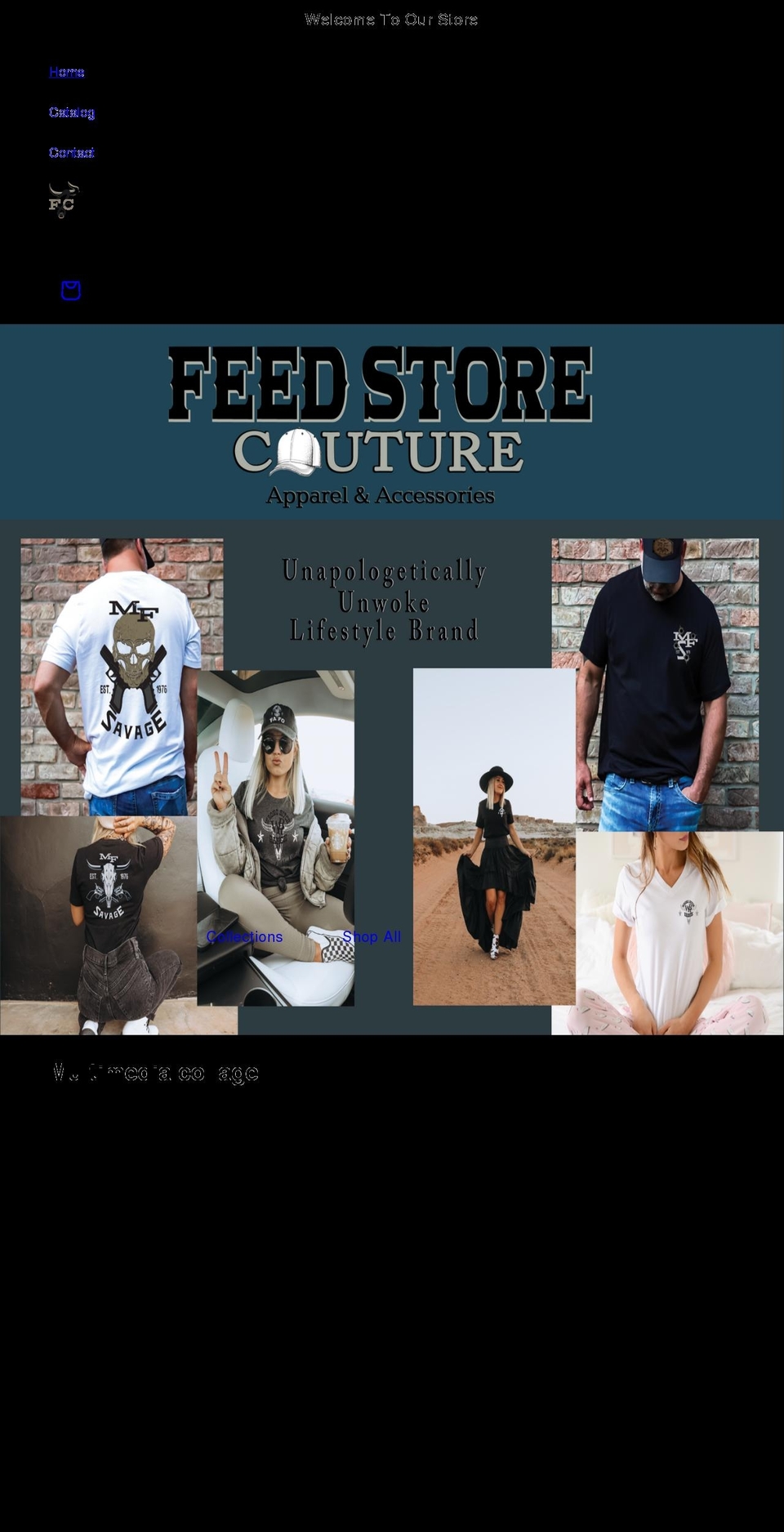 feedstorecouture.com shopify website screenshot