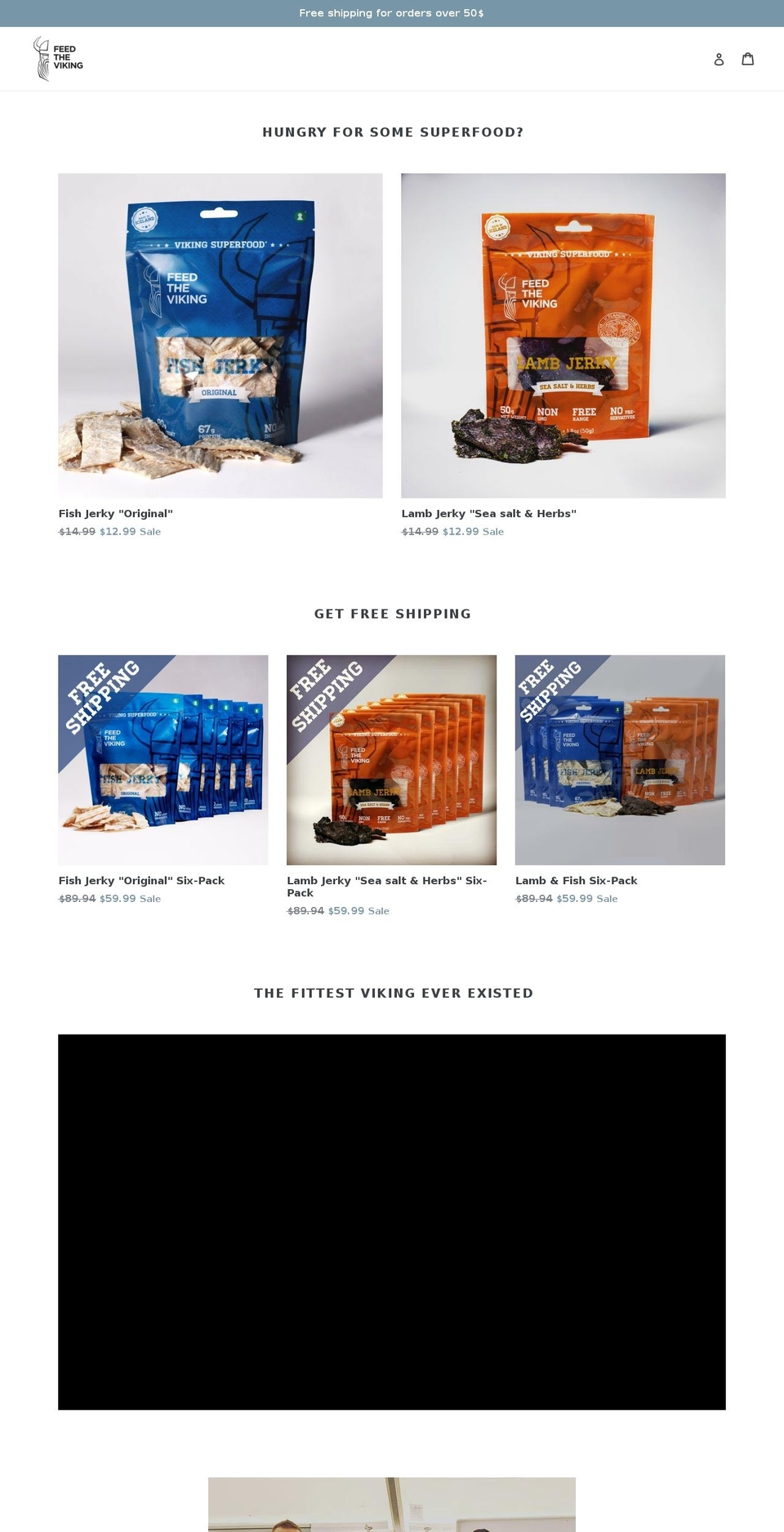 feedtheviking.com shopify website screenshot