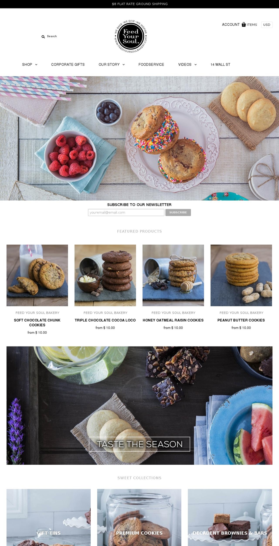 feedyoursoulcookies.com shopify website screenshot