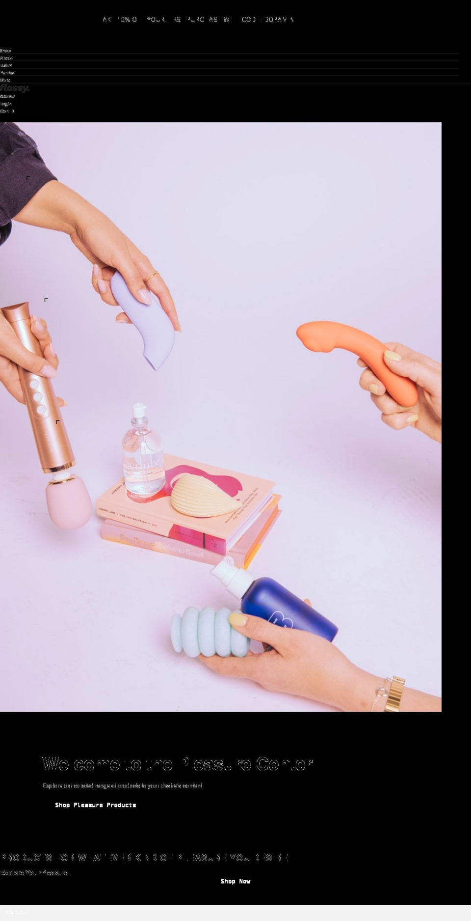 feelflossy.com shopify website screenshot
