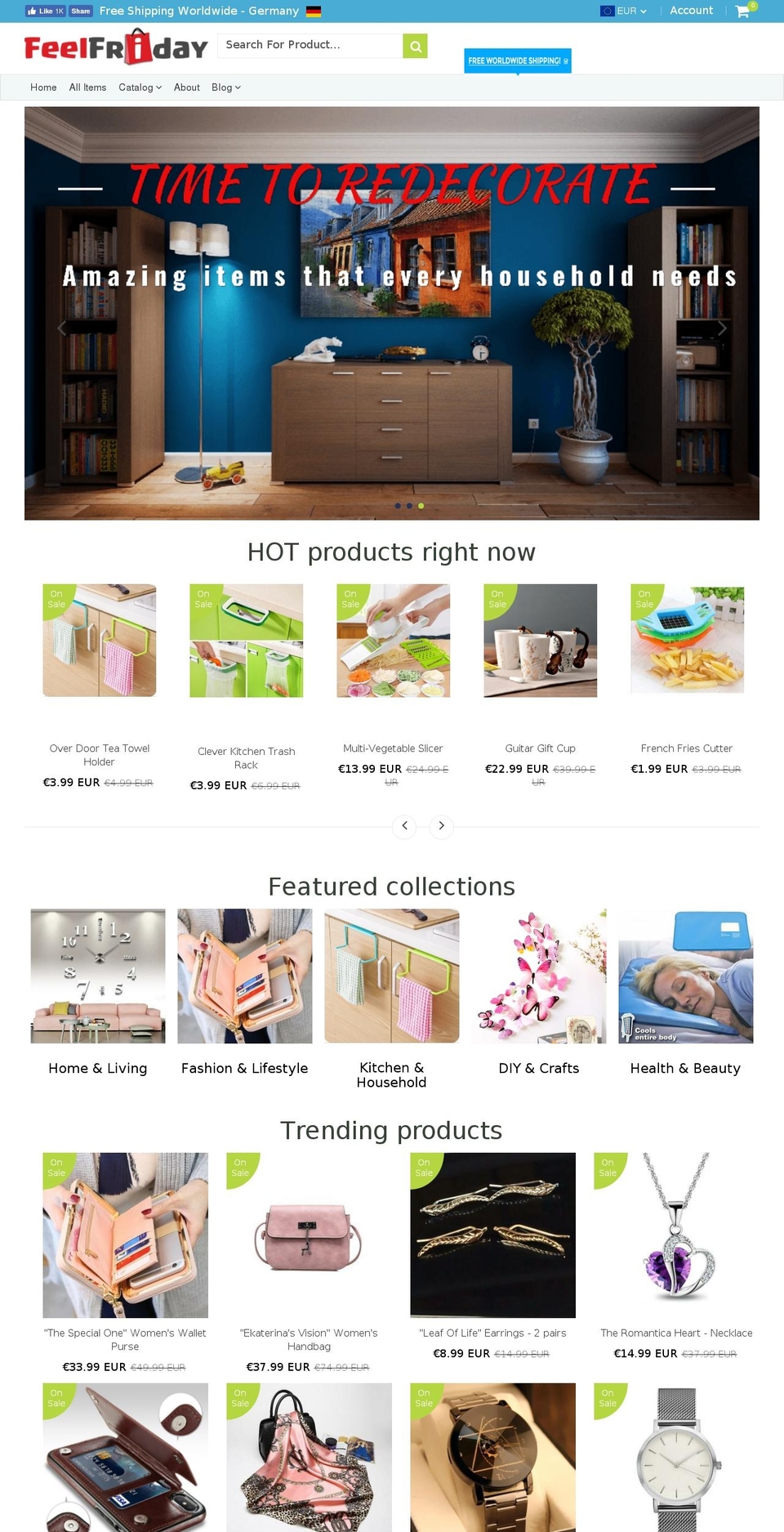feelfriday.com — Shopify storefront screenshot