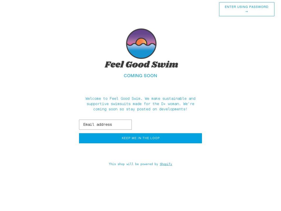 feelgoodswim.com shopify website screenshot