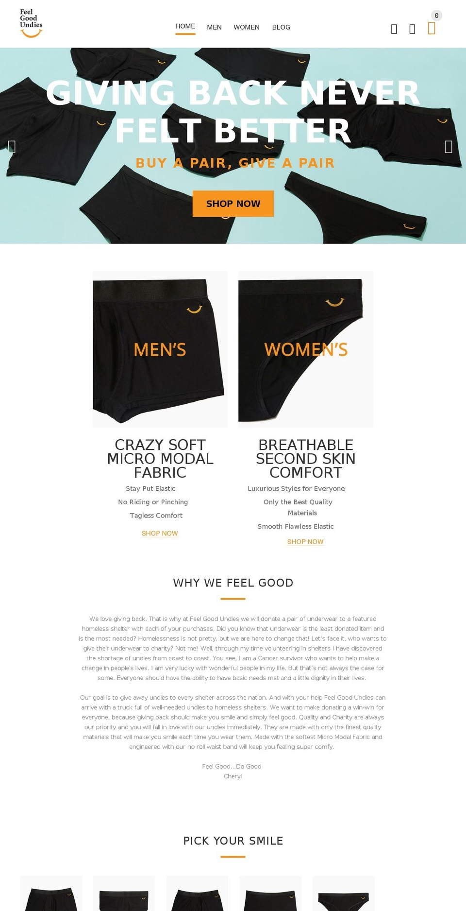 yourstore-v2-1-3 Shopify theme site example feelgoodundies.com