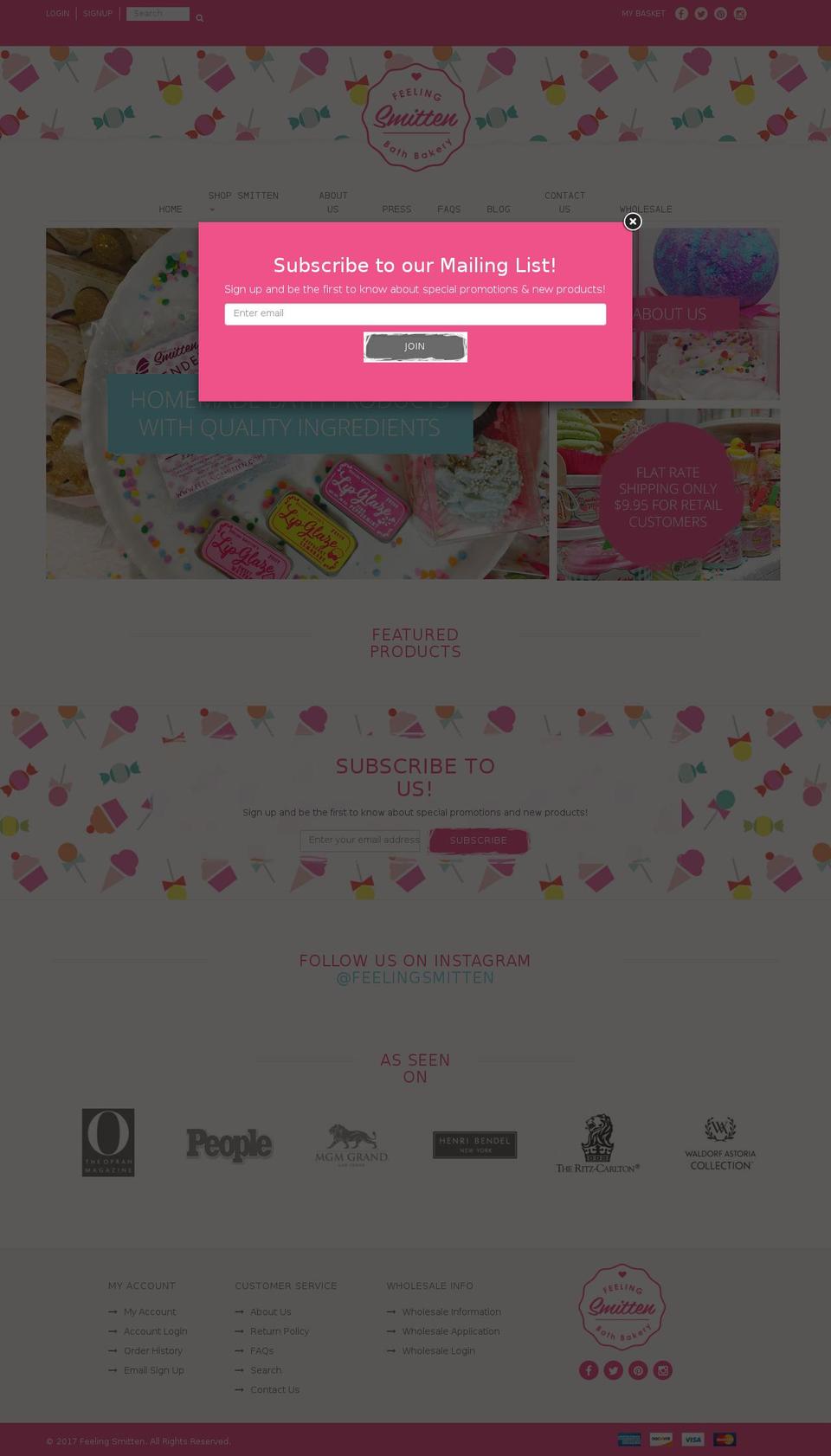 feelingsmitten.com shopify website screenshot