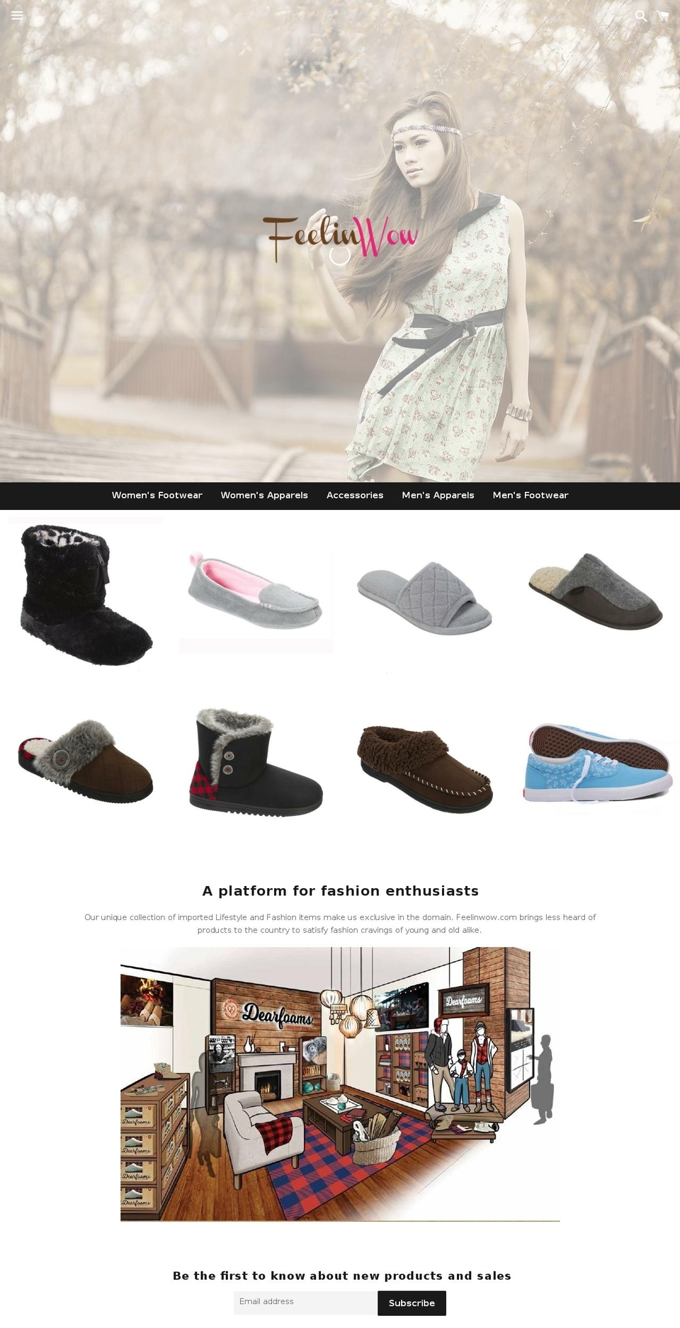 feelinwow.com shopify website screenshot
