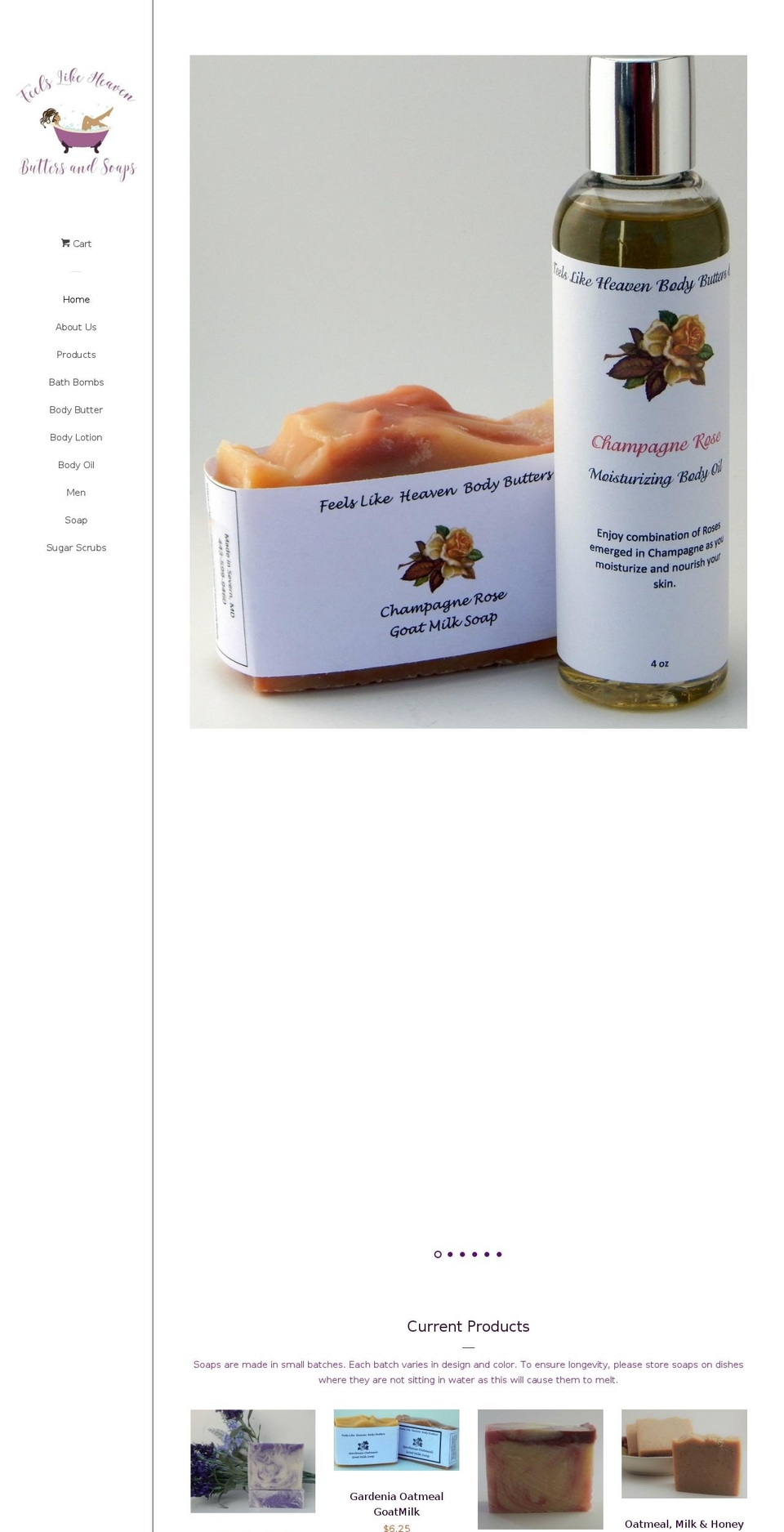 feelslikeheavenbb.com — Shopify storefront screenshot