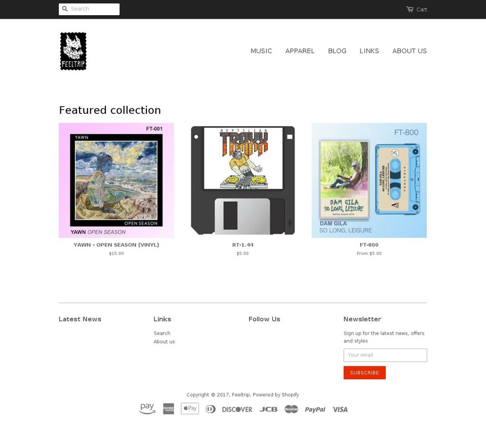 feeltrip.co shopify website screenshot