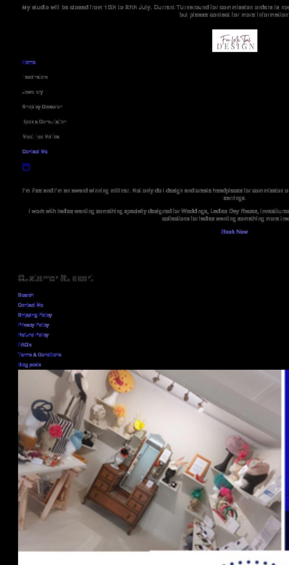 feemctoal.com shopify website screenshot