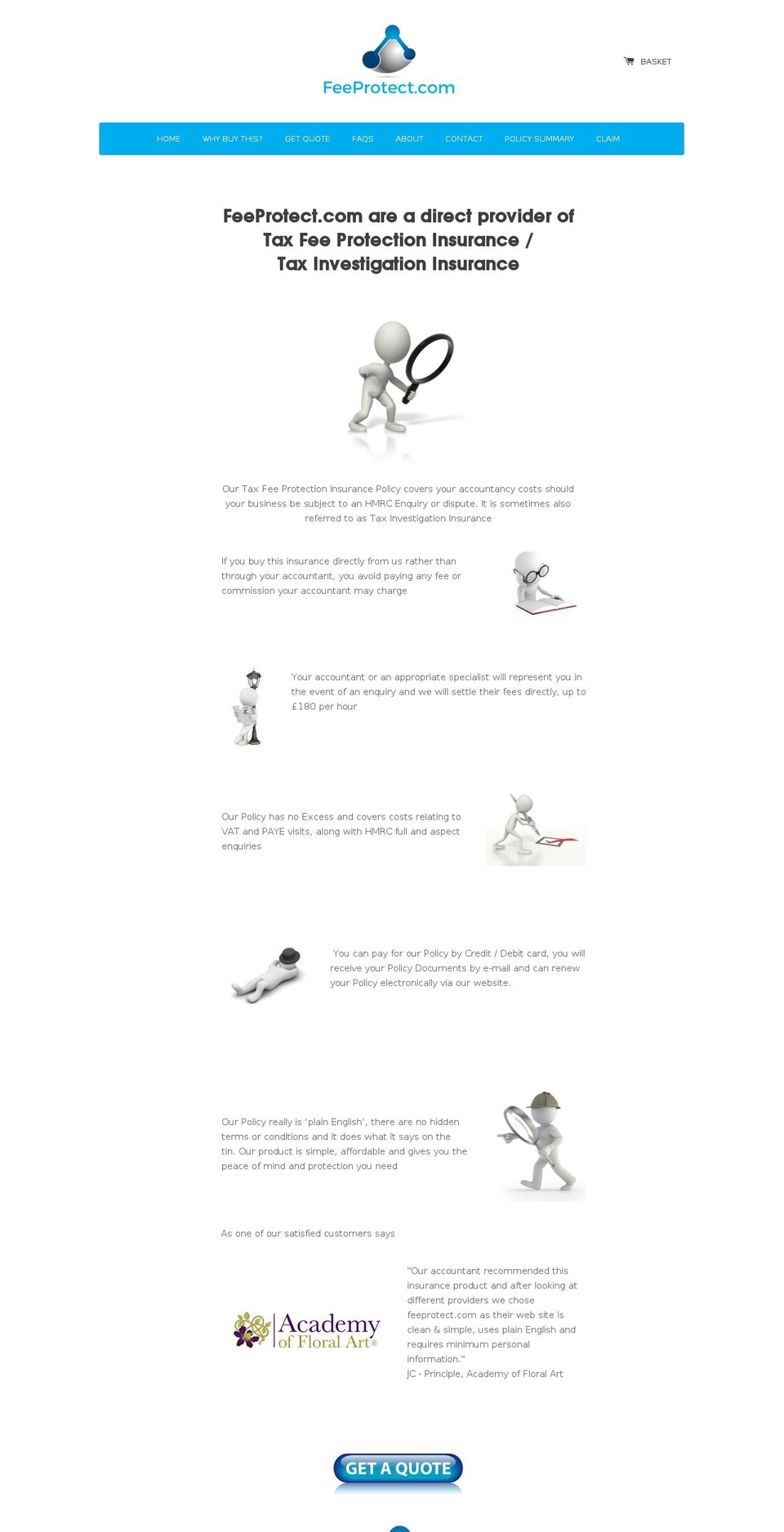 feeprotect.com shopify website screenshot