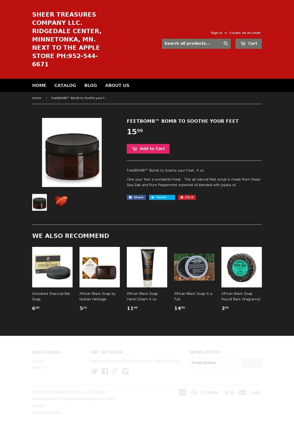 feetbomb.com — Shopify storefront screenshot