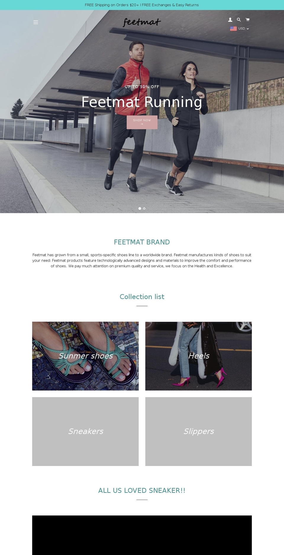 feetmat.com shopify website screenshot
