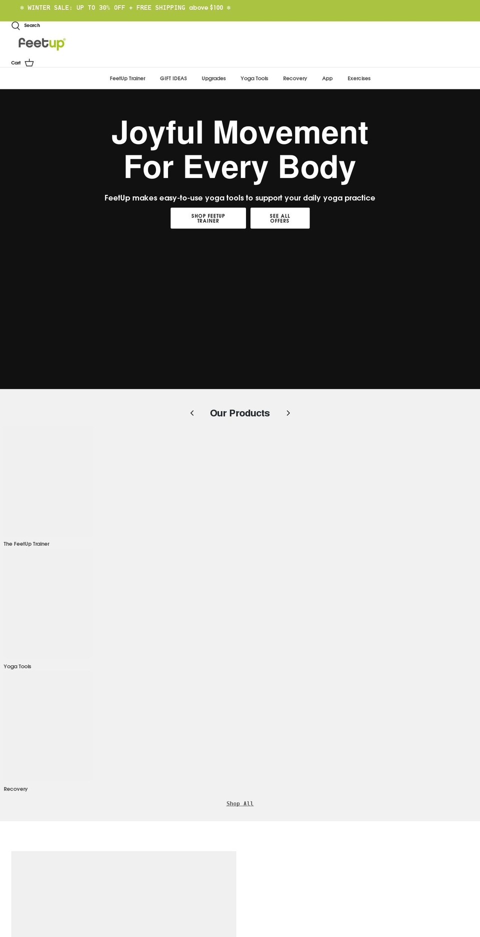 feetup.com.au shopify website screenshot