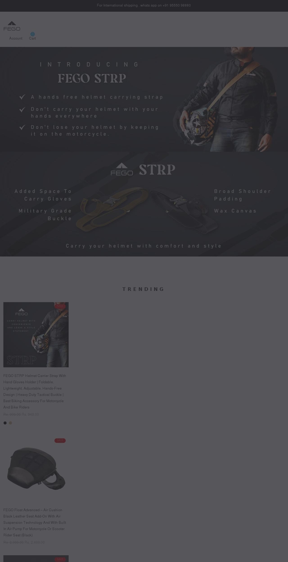 fegoinnovations.com shopify website screenshot