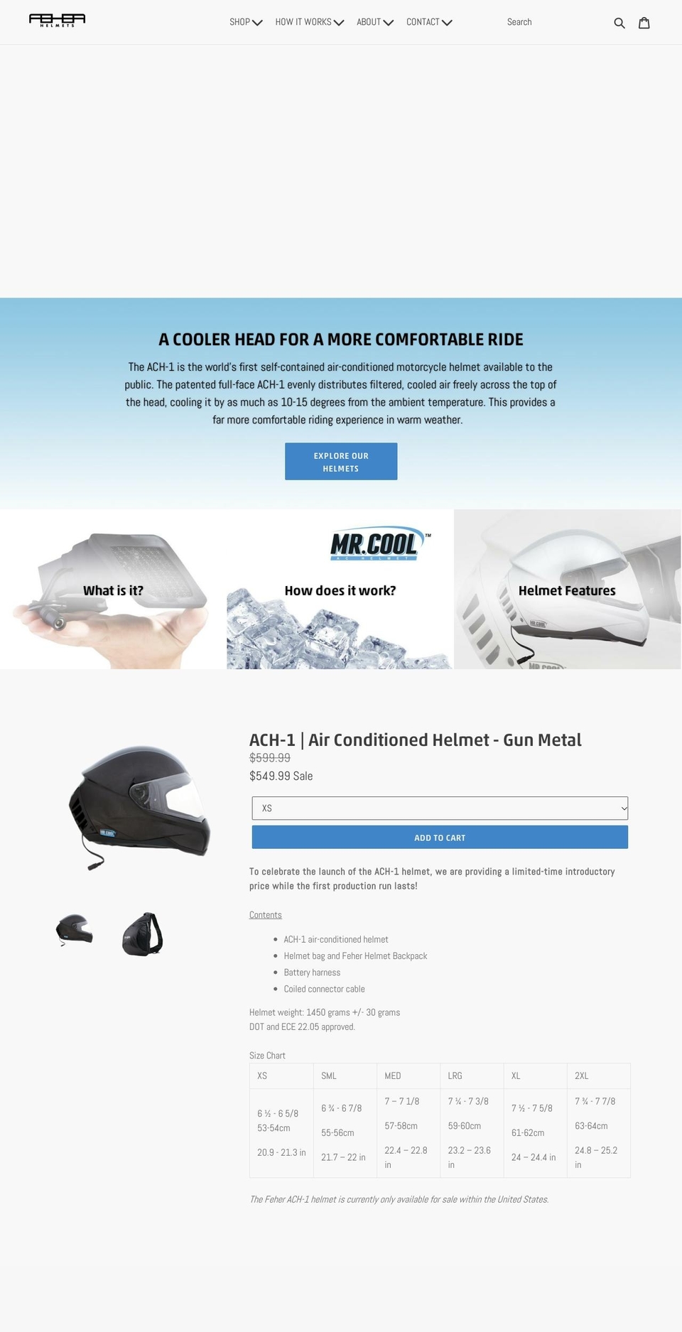 feherhelmets.com shopify website screenshot