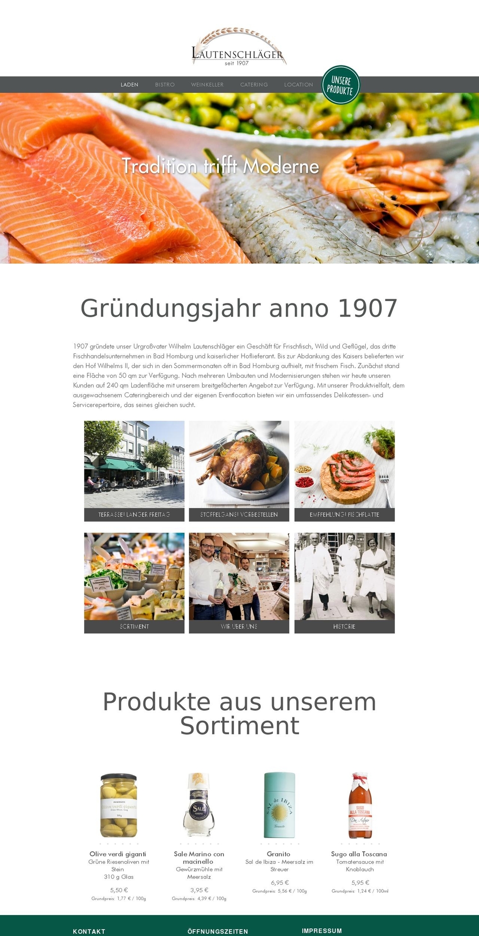 feinkost-lautenschlaeger.de shopify website screenshot