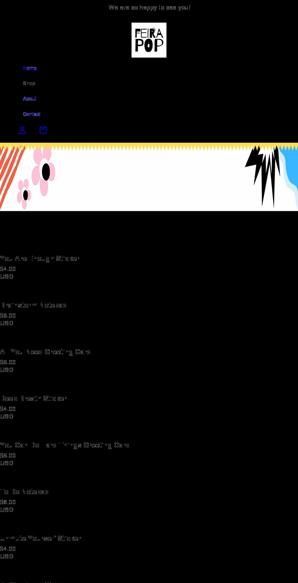 feirapop.com shopify website screenshot