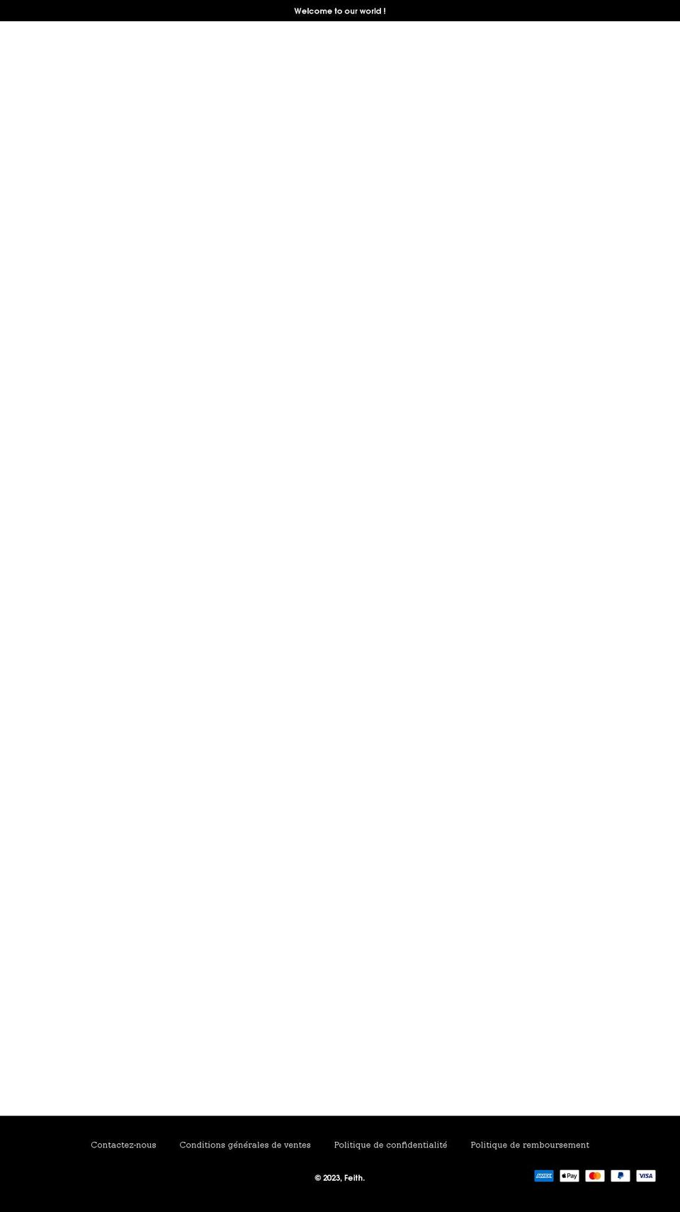 feithclothes.com shopify website screenshot