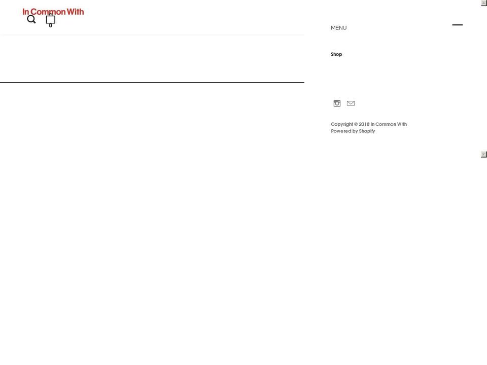 In Common With - Preferred Shopify theme site example feliciahung.com