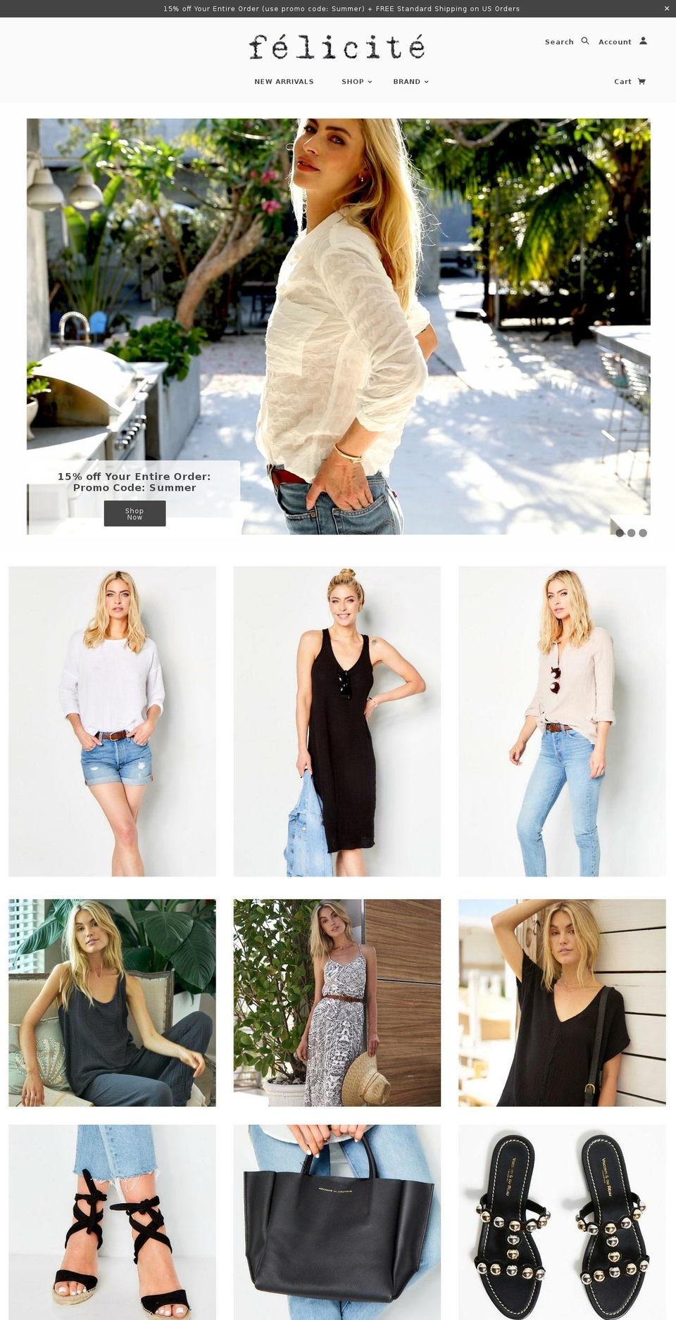 feliciteapparel.com — Shopify store on .com