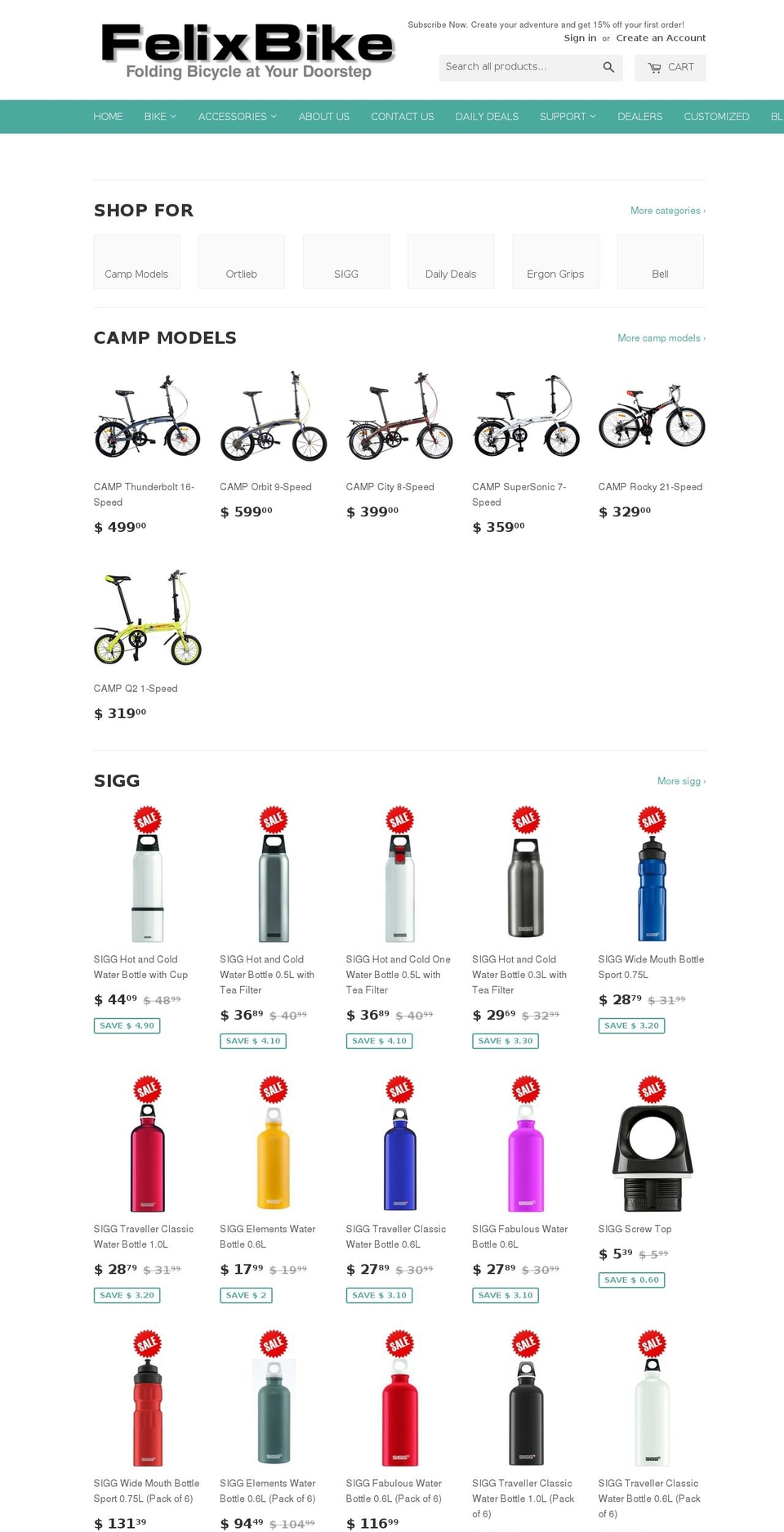 felixbike.com shopify website screenshot