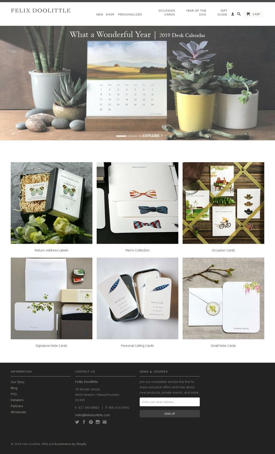 felixfu.com shopify website screenshot