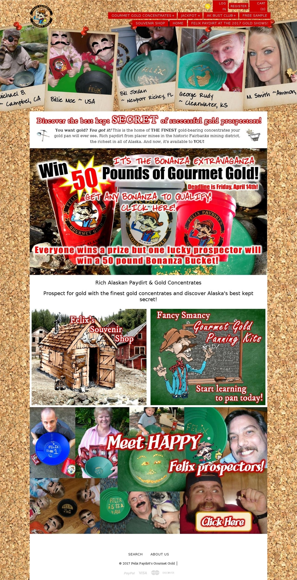 felixpaydirt.com shopify website screenshot