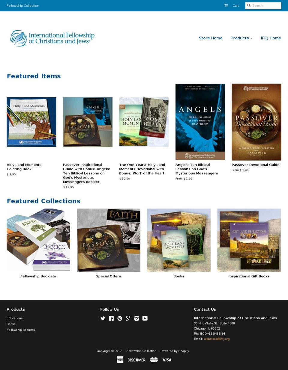 fellowshipcollection.net shopify website screenshot