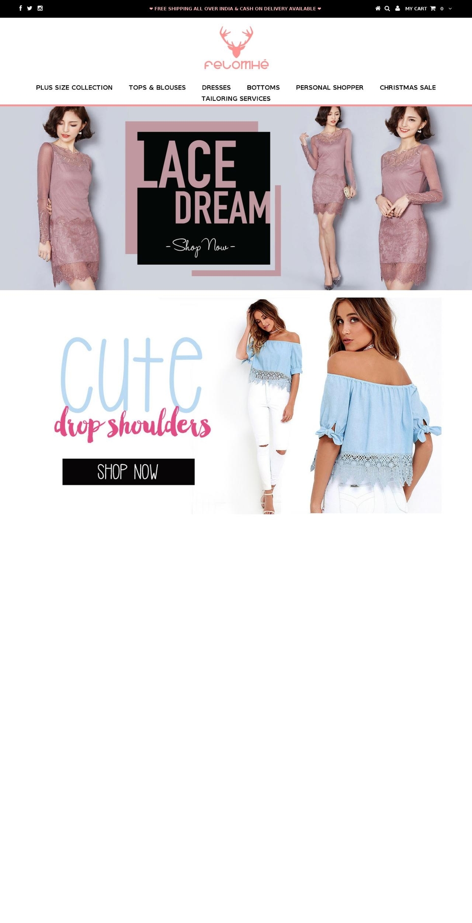 felomhe.com shopify website screenshot